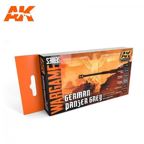 AK Interactive colors German Panzer Grey Set - WARGAME series  AK1160 